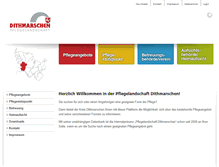 Tablet Screenshot of pflegelandschaft-dithmarschen.de